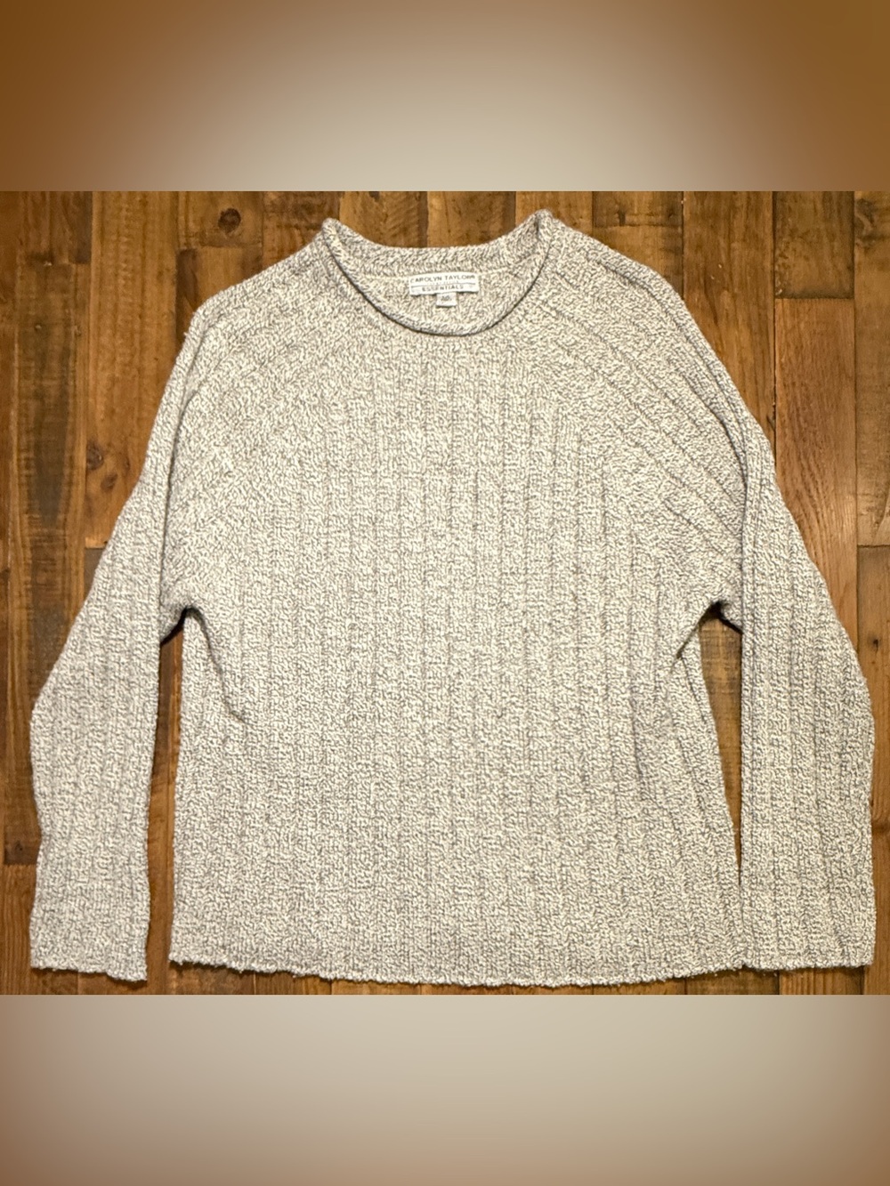 Carolyn Taylor Essentials Women’s Gray Knit Sweater – Size Large